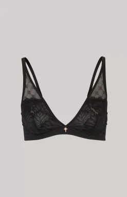 Soft Lace Bra in Black