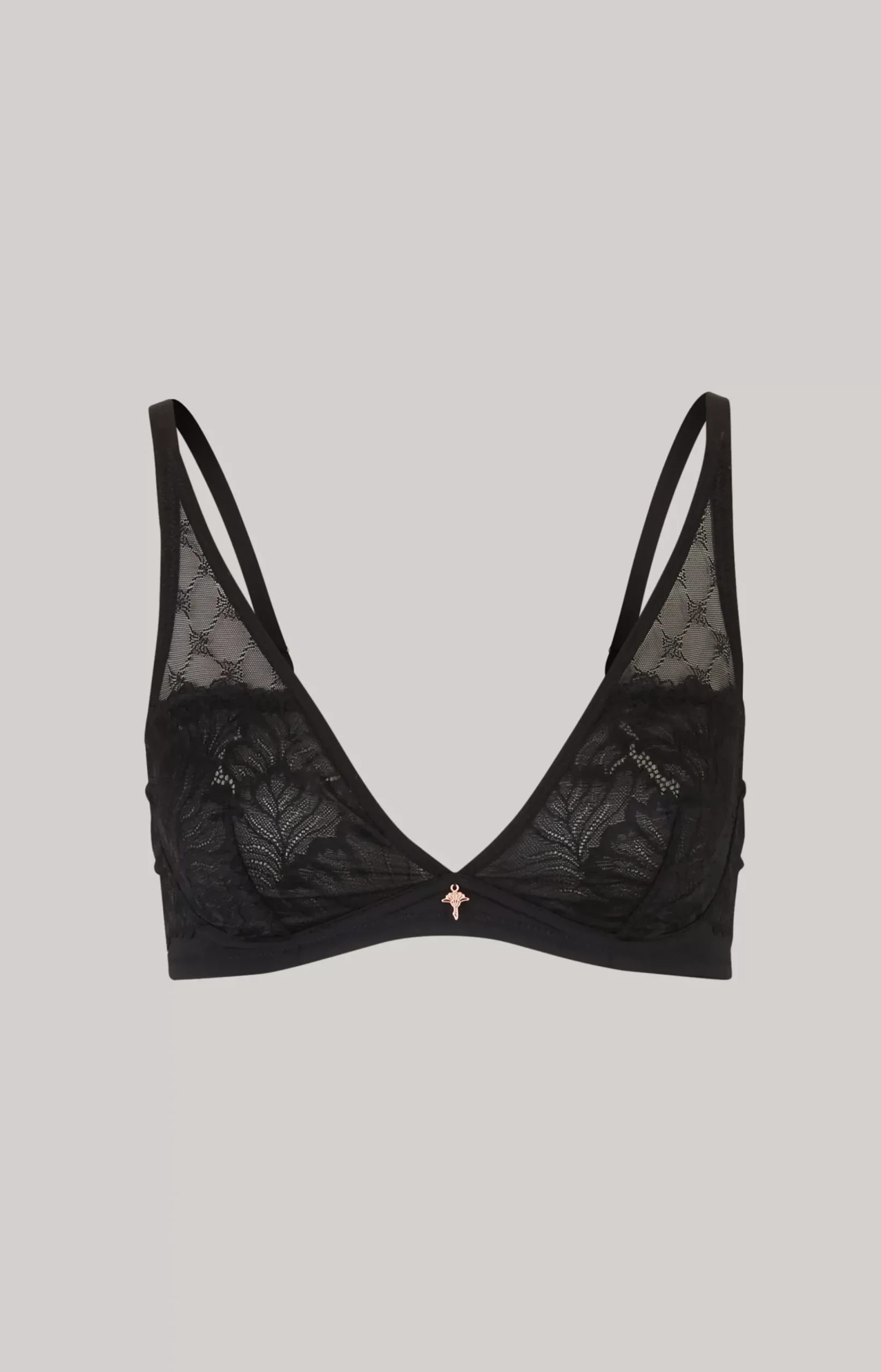 Soft Lace Bra in Black