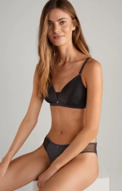 Soft Shell Bra in Anthracite