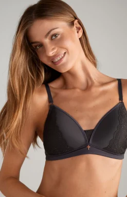 Soft Shell Bra in Anthracite