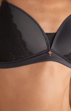 Soft Shell Bra in Anthracite