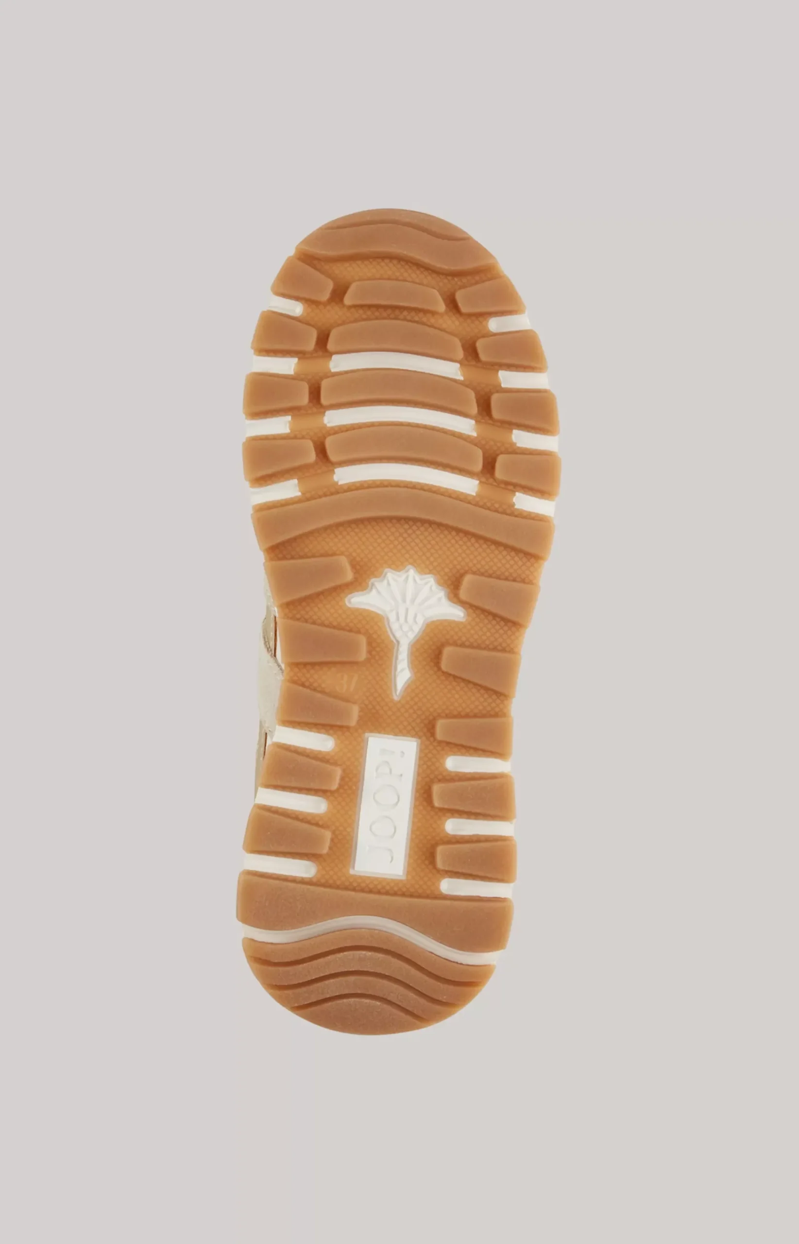 Specchio Misto Hanna Low-Top Trainers in Beige/Gold