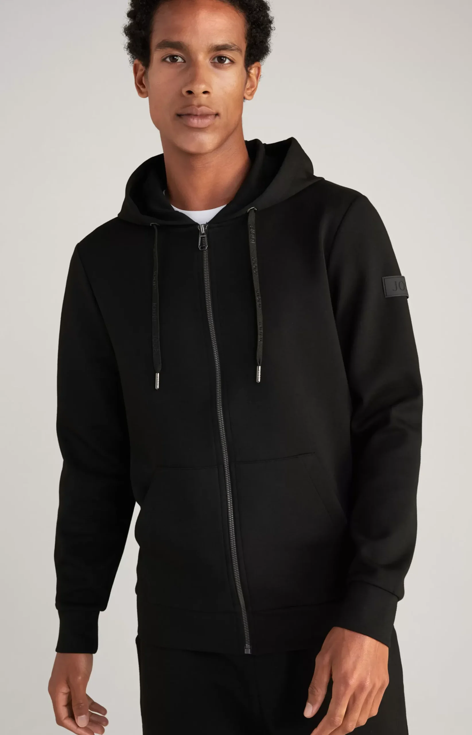 Stratos Sweatshirt Jacket in Black