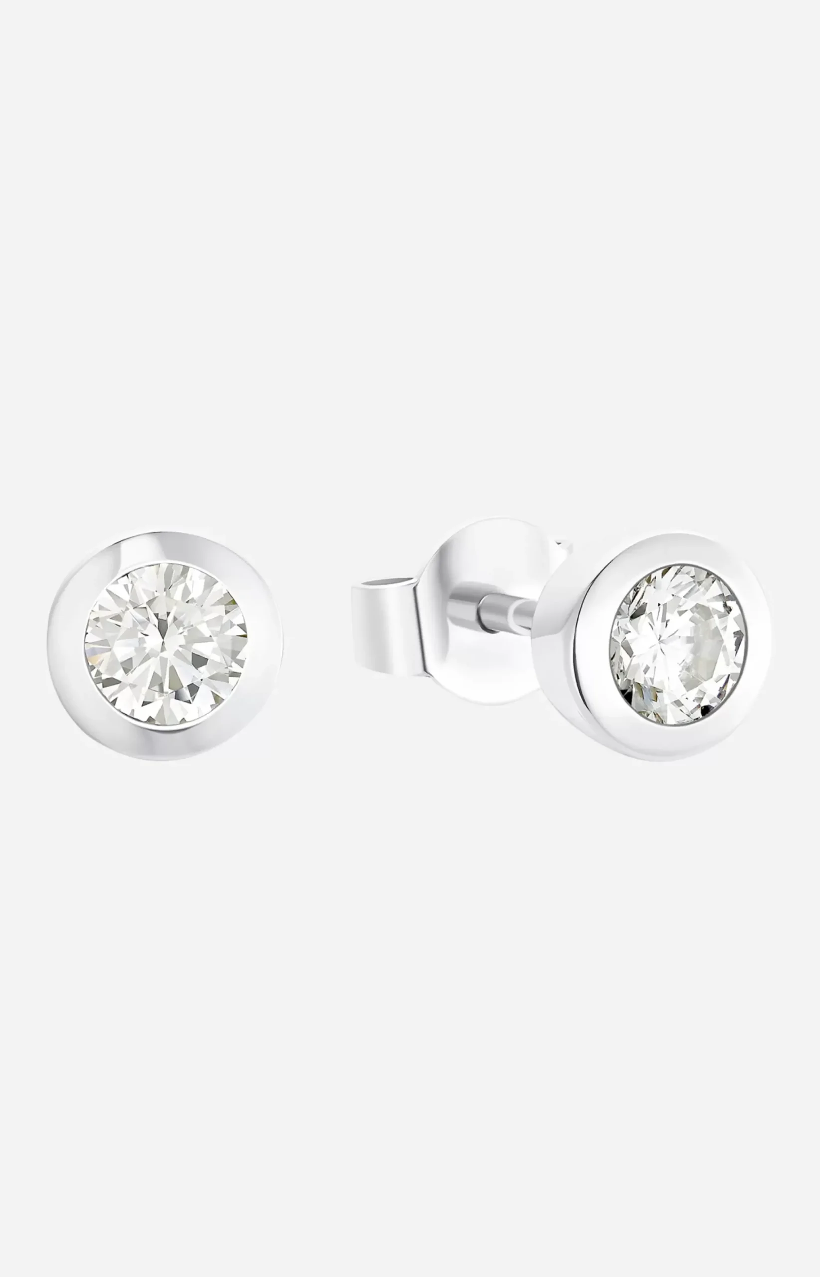 Stud earrings in silver