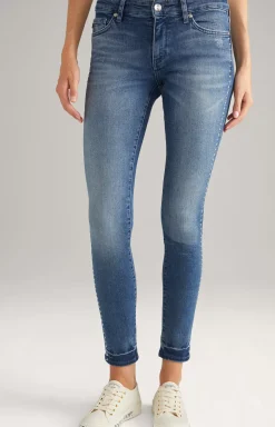 Sue Skinny Jeans in Washed Dark Blue