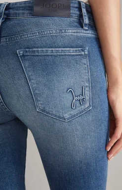 Sue Skinny Jeans in Washed Dark Blue
