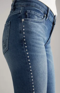 Sue Skinny Jeans in Washed Dark Blue
