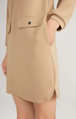 Sweatshirt Dress in Beige