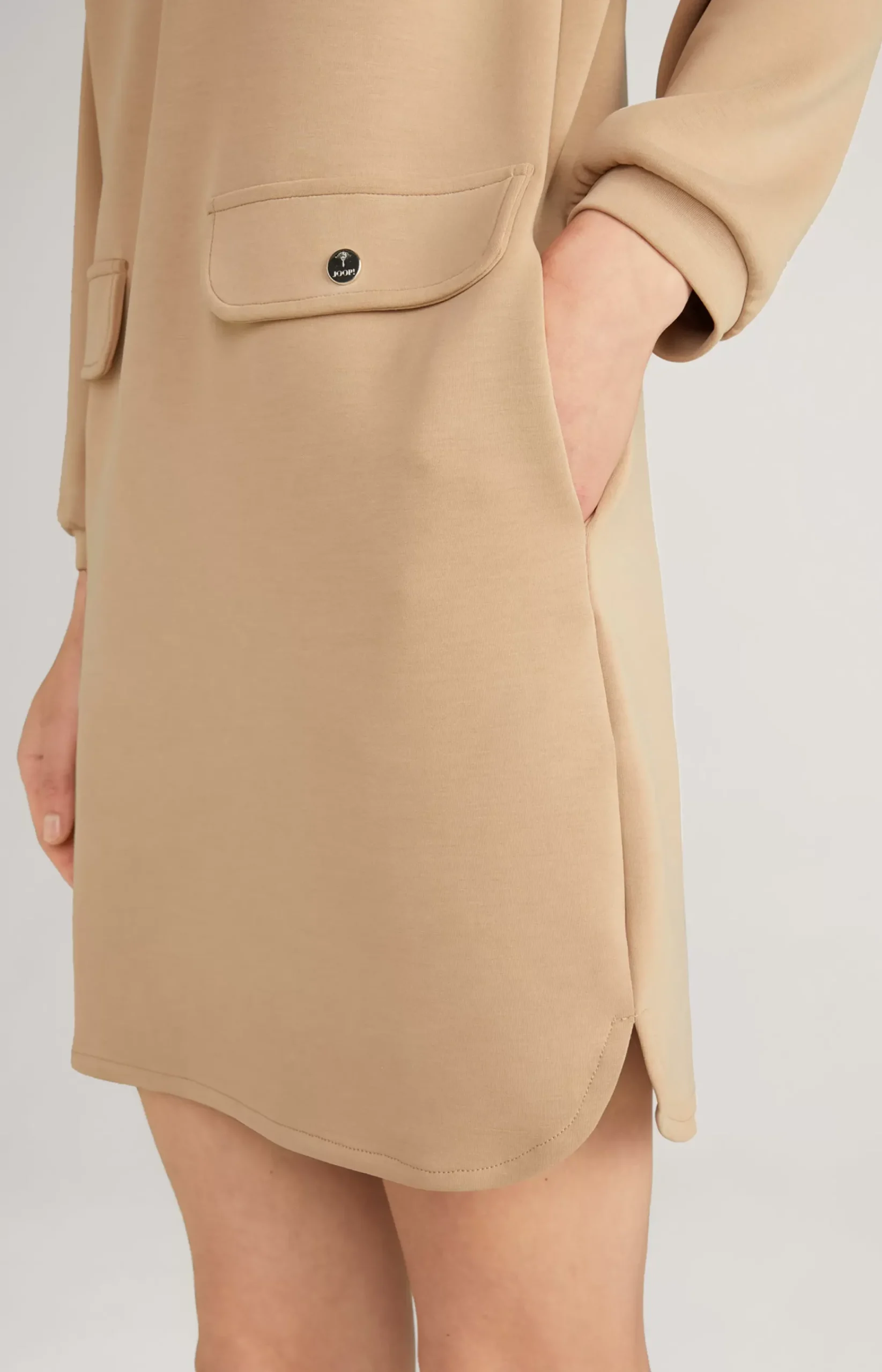 Sweatshirt Dress in Beige