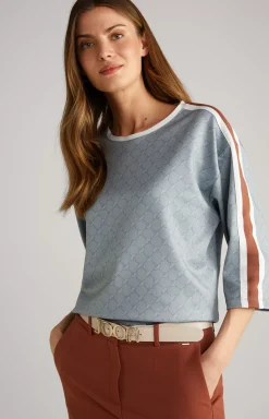 Sweatshirt in Blue-Grey