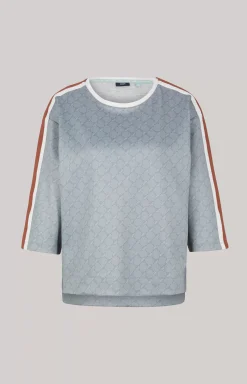 Sweatshirt in Blue-Grey