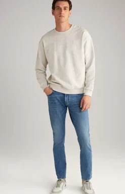 Tadeo Cotton Sweatshirt in Light Beige