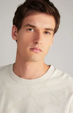 Tadeo Cotton Sweatshirt in Light Beige