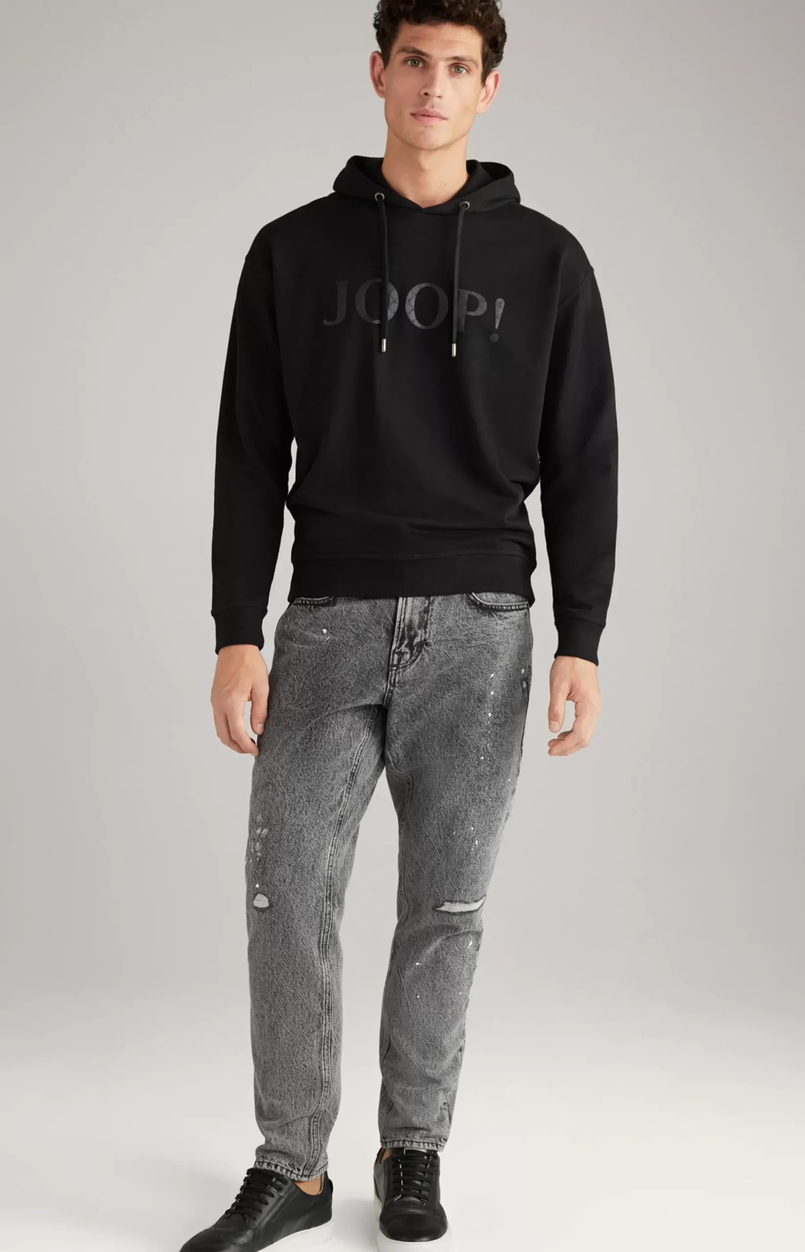 Timonos Cotton Hoodie in Black