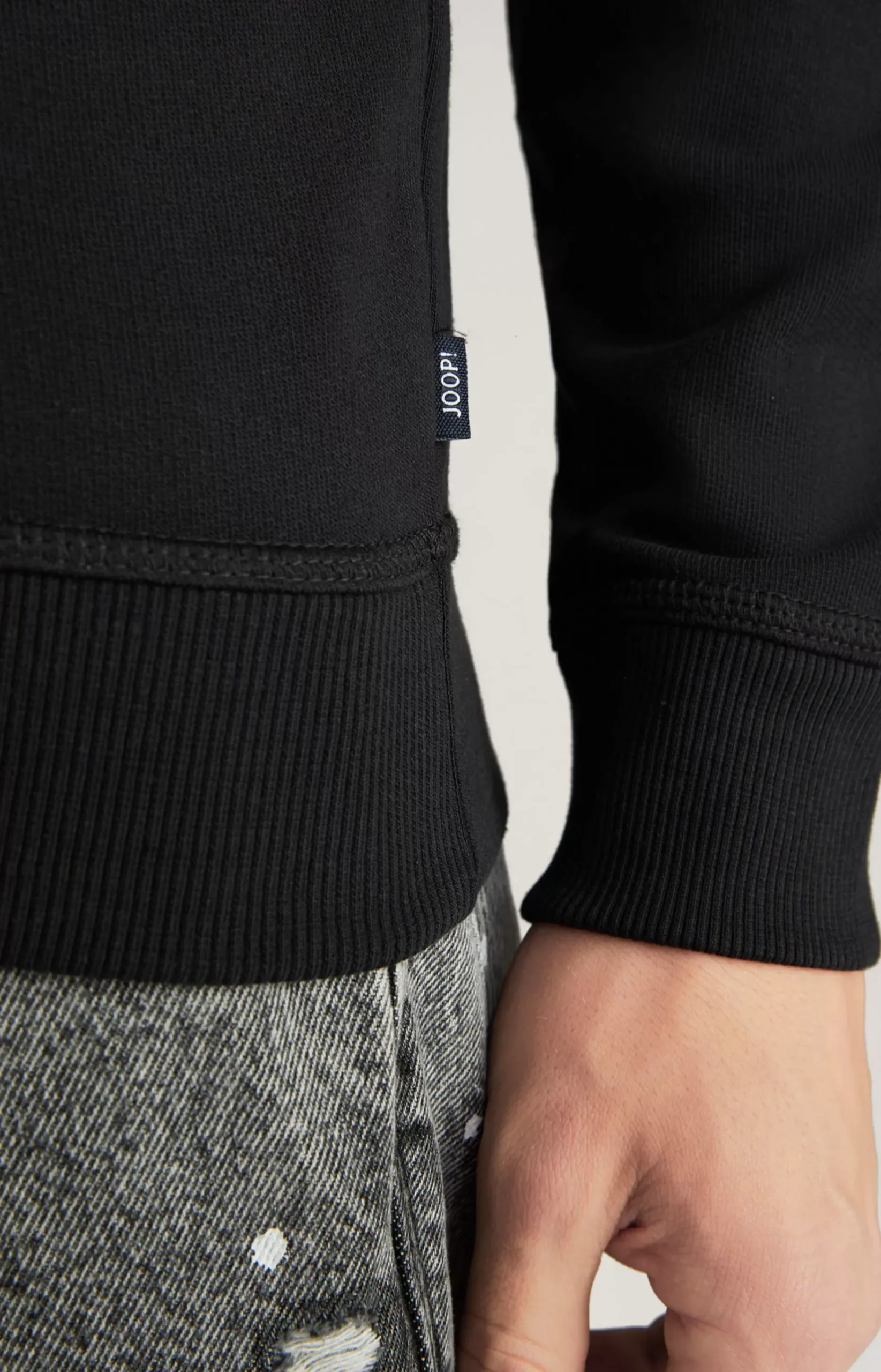 Timonos Cotton Hoodie in Black