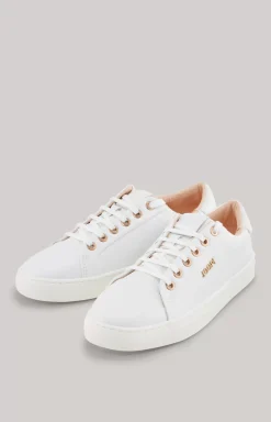 Tinta Coralie Leather Trainers in White