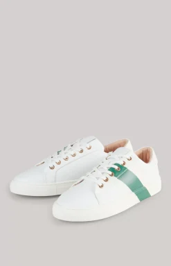 Tinta Due Coralie Trainers in White/Green