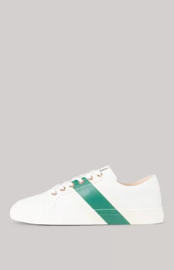 Tinta Due Coralie Trainers in White/Green