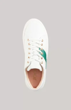 Tinta Due Coralie Trainers in White/Green