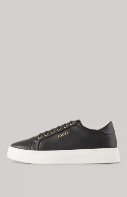Tinta New Daphne Leather Trainers in Black