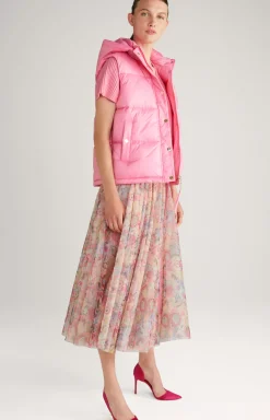 Tulle Skirt in a Beige/Pink Pattern