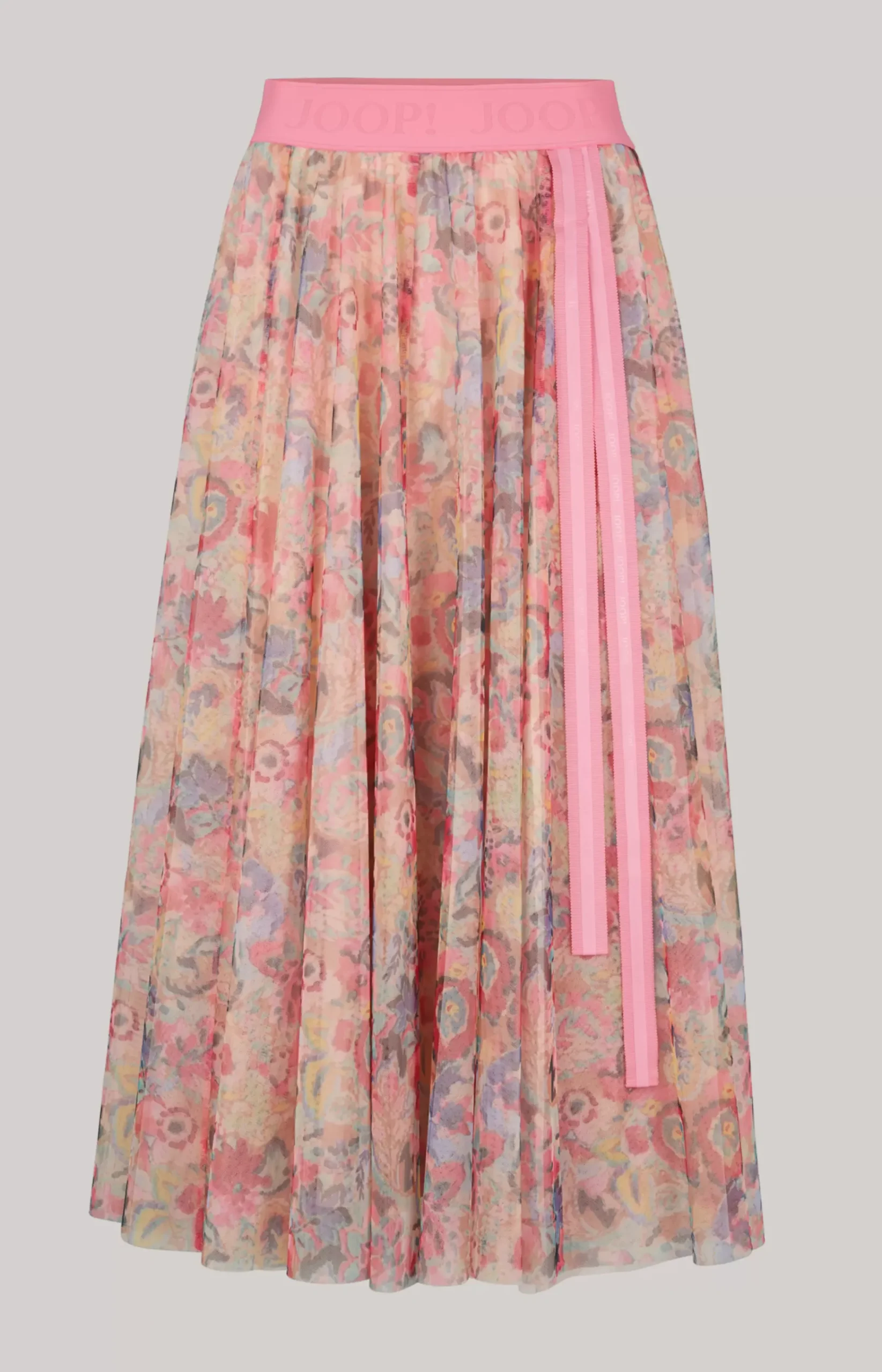 Tulle Skirt in a Beige/Pink Pattern