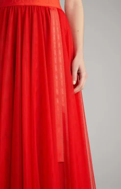 Tulle Skirt in Red