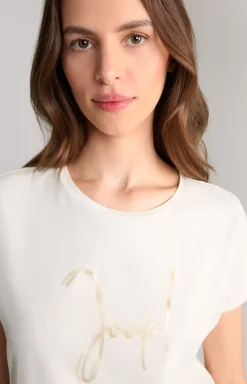 Tulle T-shirt in Off-white