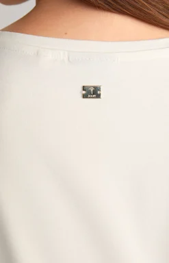 Tulle T-shirt in Off-white