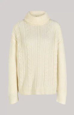 Turtleneck Pullover in Cream