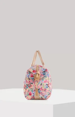 Tutti Fiori Lorella Weekender in a Beige/Pink Pattern