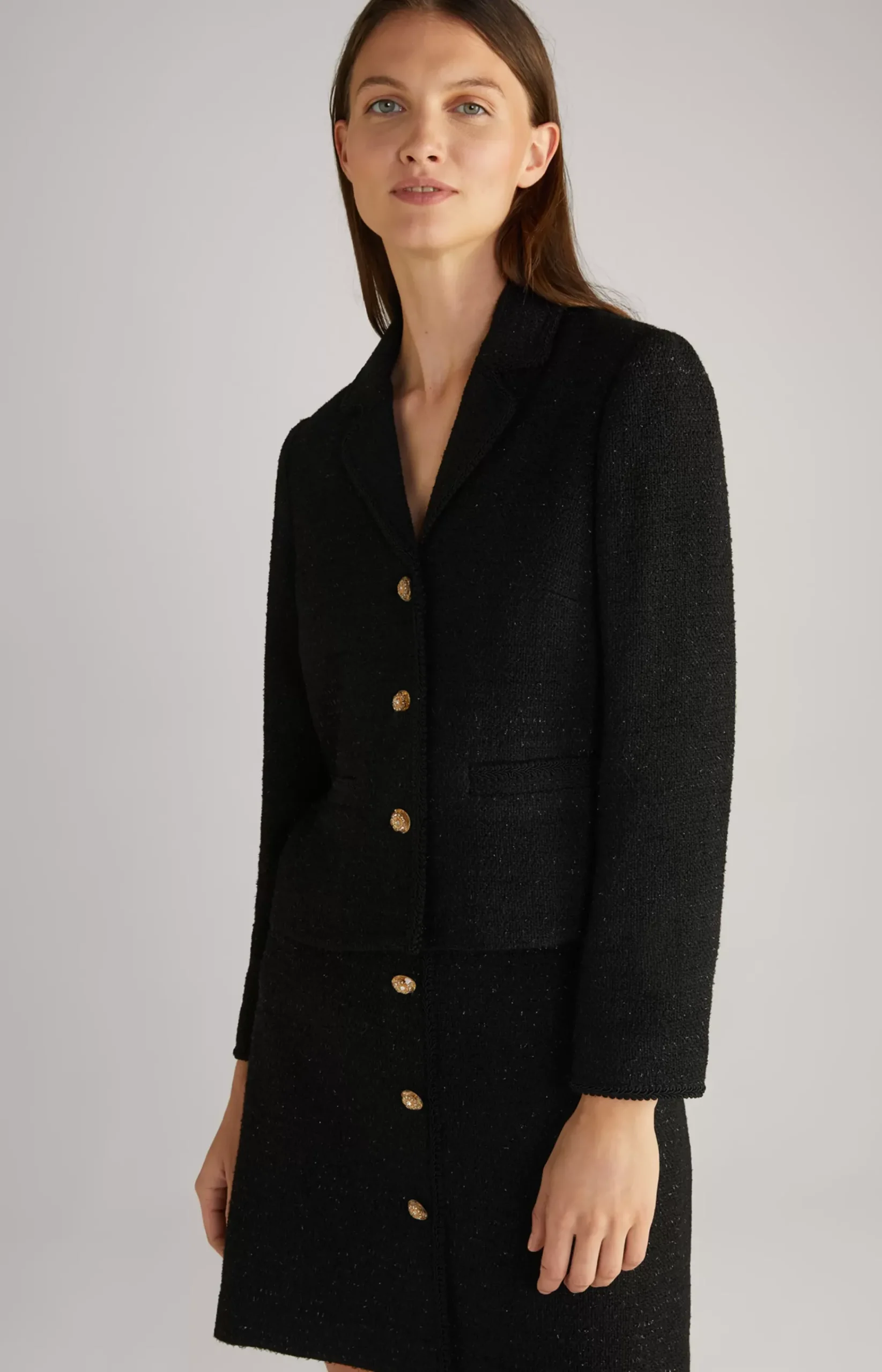 Tweed Blazer in Black