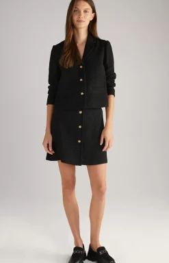 Tweed Blazer in Black