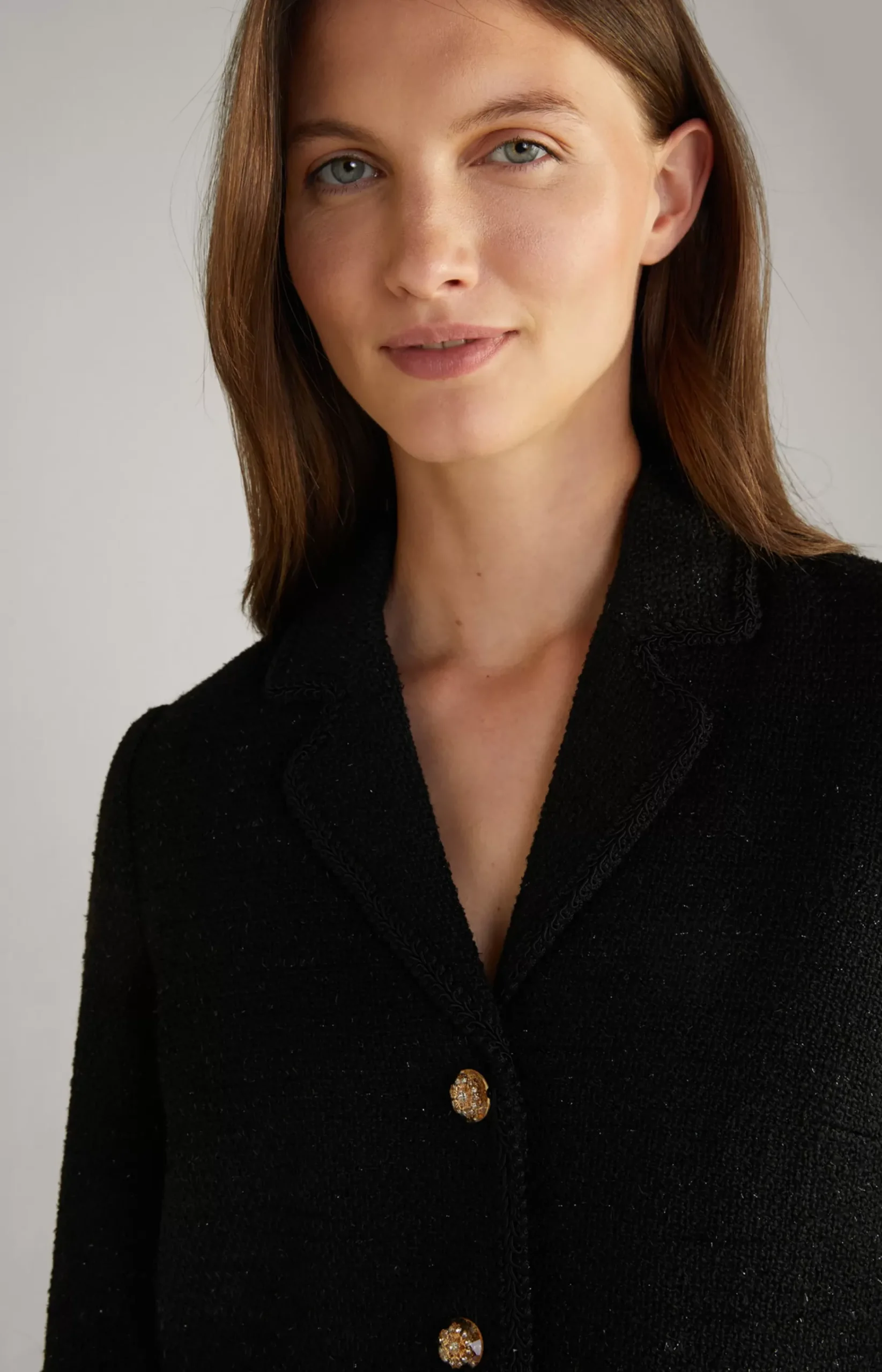 Tweed Blazer in Black