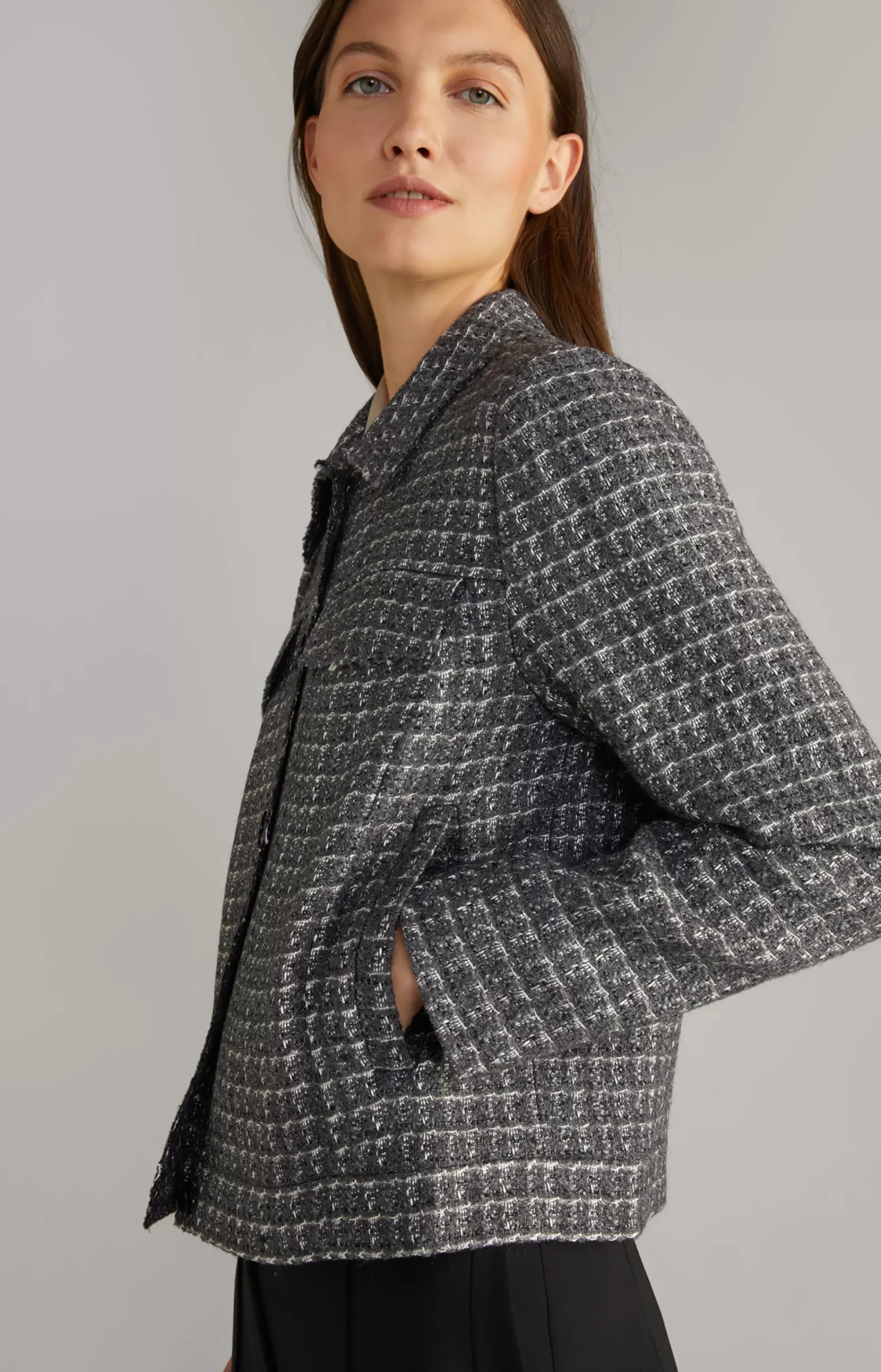 Tweed Blazer in Grey