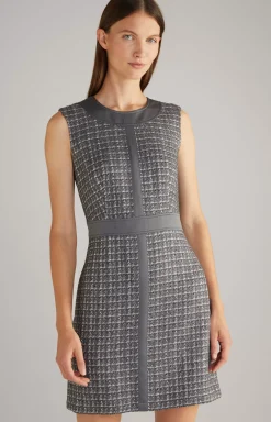 Tweed Dress in Grey