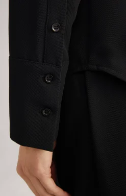 Twill Blouse in Black