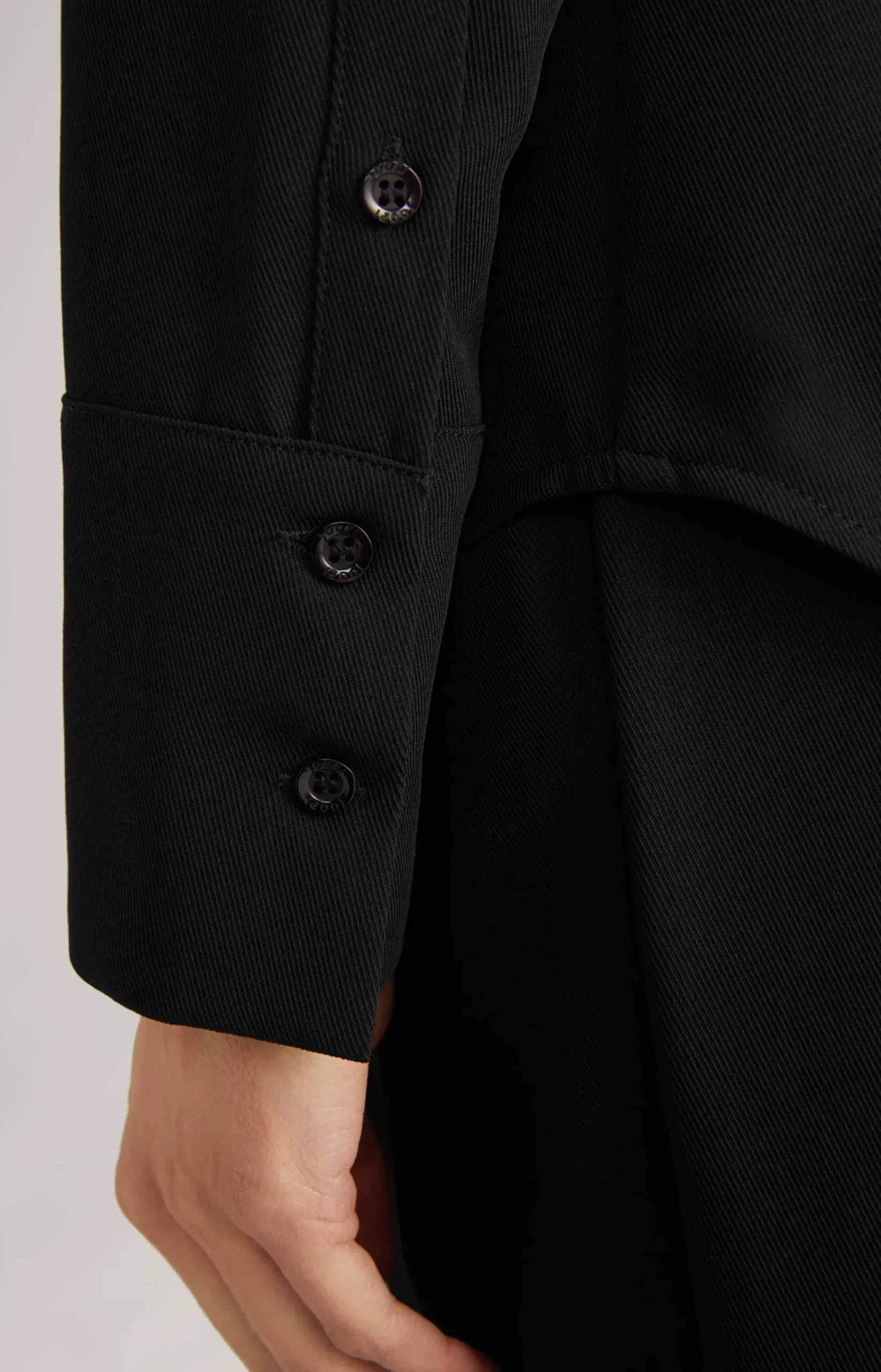 Twill Blouse in Black