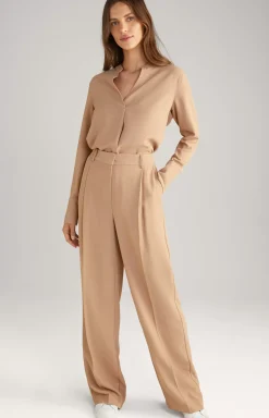 Twill Blouse in Camel  