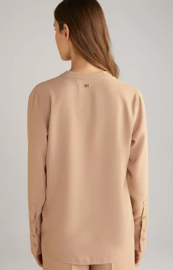 Twill Blouse in Camel  