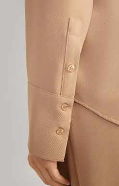 Twill Blouse in Camel  