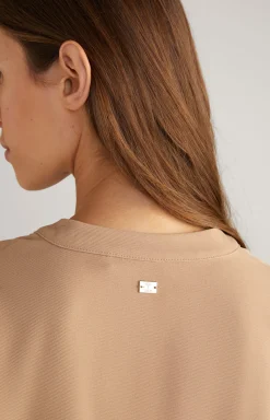Twill Blouse in Camel  