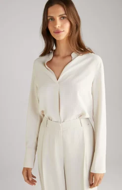 Twill Blouse in Cream