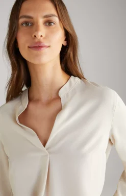 Twill Blouse in Cream  