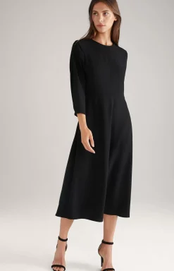 Twill Dress in Black