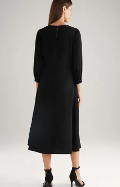 Twill Dress in Black