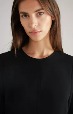 Twill Dress in Black