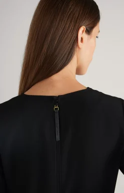 Twill Dress in Black