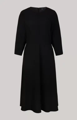 Twill Dress in Black