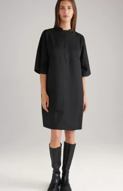 Twill Dress in Black